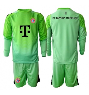 Bayern Munich Keeper Hjemmedraktsett Barn 2025-26 Langermet (+ Korte bukser)