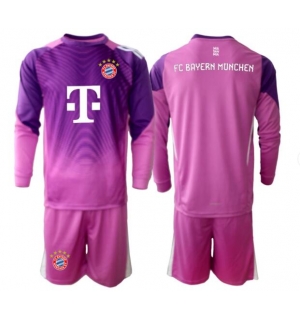 Bayern Munich Keeper Tredjedraktsett Barn 2025-26 Langermet (+ Korte bukser)