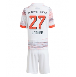 Bayern Munich Konrad Laimer #27 Bortedraktsett Barn 2025-26 Kortermet (+ Korte bukser)