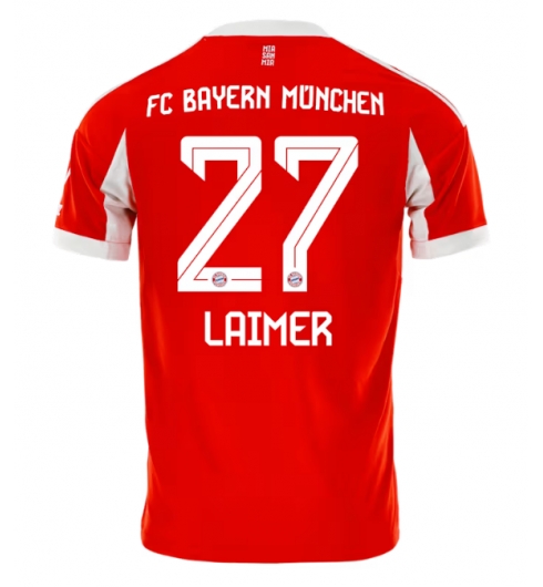 Bayern Munich Konrad Laimer #27 Hjemmedrakt 2025-26 Kortermet Bayern Munich Konrad Laimer #27 Hjemmedrakt 2025-26 Kortermet