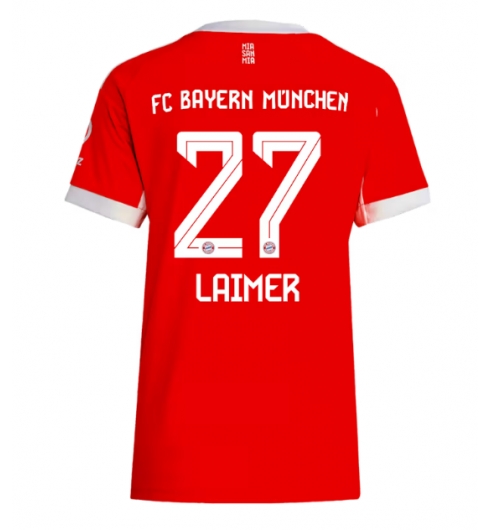 Bayern Munich Konrad Laimer #27 Hjemmedrakt Dame 2025-26 Kortermet Bayern Munich Konrad Laimer #27 Hjemmedrakt Dame 2025-26 Kortermet