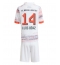 Bayern Munich Luis Diaz #14 Bortedraktsett Barn 2025-26 Kortermet (+ Korte bukser)