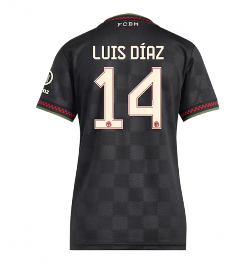 Bayern Munich Luis Diaz #14 Tredjedrakt Dame 2025-26 Kortermet Bayern Munich Luis Diaz #14 Tredjedrakt Dame 2025-26 Kortermet