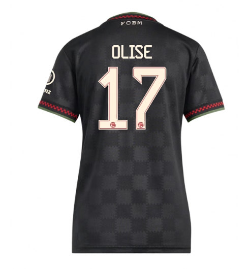 Bayern Munich Michael Olise #17 Tredjedrakt Dame 2025-26 Kortermet Bayern Munich Michael Olise #17 Tredjedrakt Dame 2025-26 Kortermet