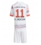 Bayern Munich Nicolas Jackson #11 Bortedraktsett Barn 2025-26 Kortermet (+ Korte bukser)