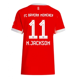 Bayern Munich Nicolas Jackson #11 Hjemmedrakt Dame 2025-26 Kortermet