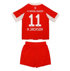 Bayern Munich Nicolas Jackson #11 Hjemmedraktsett Barn 2025-26 Kortermet (+ Korte bukser)