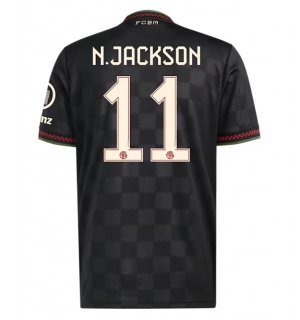 Bayern Munich Nicolas Jackson #11 Tredjedrakt 2025-26 Kortermet