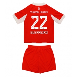 Bayern Munich Raphael Guerreiro #22 Hjemmedraktsett Barn 2025-26 Kortermet (+ Korte bukser)