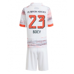 Bayern Munich Sacha Boey #23 Bortedraktsett Barn 2025-26 Kortermet (+ Korte bukser)