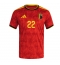 Belgia Alexis Saelemaekers #22 Hjemmedrakt VM 2026 Kortermet Belgia Alexis Saelemaekers #22 Hjemmedrakt VM 2026 Kortermet