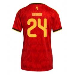 Belgia Amadou Onana #24 Hjemmedrakt Dame VM 2026 Kortermet