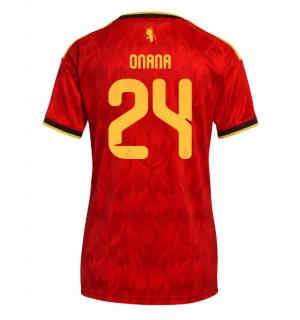 Belgia Amadou Onana #24 Hjemmedrakt Dame VM 2026 Kortermet