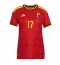 Belgia Charles De Ketelaere #17 Hjemmedrakt Dame VM 2026 Kortermet Belgia Charles De Ketelaere #17 Hjemmedrakt Dame VM 2026 Kortermet