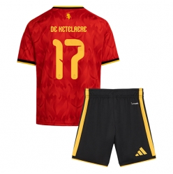 Belgia Charles De Ketelaere #17 Hjemmedraktsett Barn VM 2026 Kortermet (+ Korte bukser)