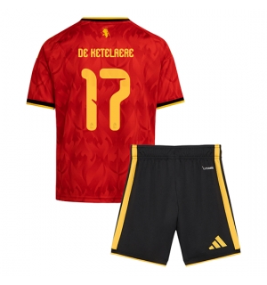 Belgia Charles De Ketelaere #17 Hjemmedraktsett Barn VM 2026 Kortermet (+ Korte bukser)