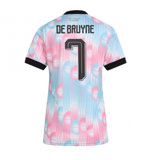 Belgia Kevin De Bruyne #7 Bortedrakt Dame VM 2026 Kortermet Belgia Kevin De Bruyne #7 Bortedrakt Dame VM 2026 Kortermet