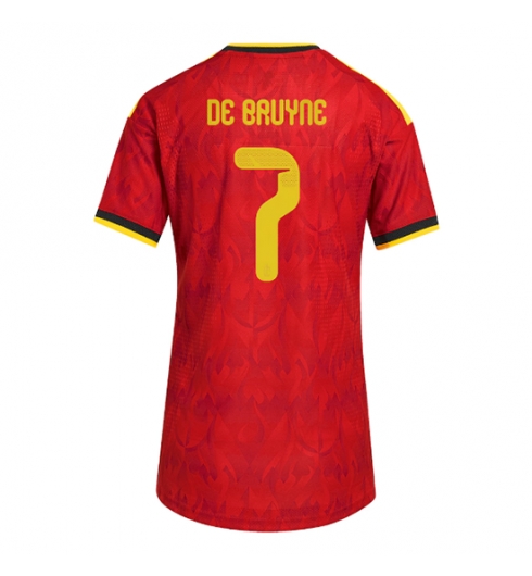 Belgia Kevin De Bruyne #7 Hjemmedrakt Dame VM 2026 Kortermet Belgia Kevin De Bruyne #7 Hjemmedrakt Dame VM 2026 Kortermet