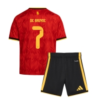 Belgia Kevin De Bruyne #7 Hjemmedraktsett Barn VM 2026 Kortermet (+ Korte bukser)