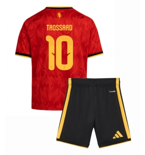 Belgia Leandro Trossard #10 Hjemmedraktsett Barn VM 2026 Kortermet (+ Korte bukser)