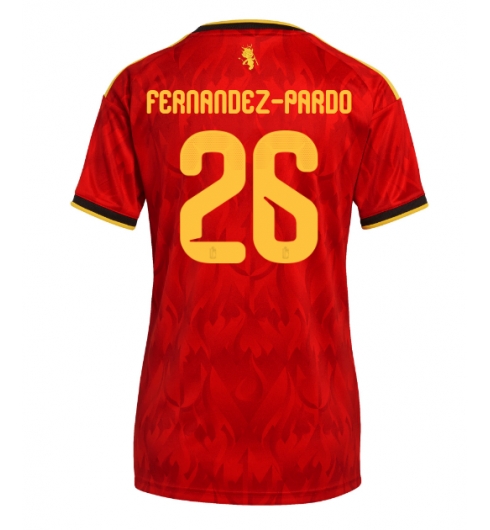 Belgia Matias Fernandez-Pardo #26 Hjemmedrakt Dame VM 2026 Kortermet Belgia Matias Fernandez-Pardo #26 Hjemmedrakt Dame VM 2026 Kortermet