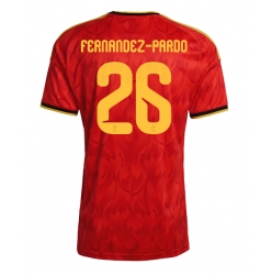 Belgia Matias Fernandez-Pardo #26 Hjemmedrakt VM 2026 Kortermet
