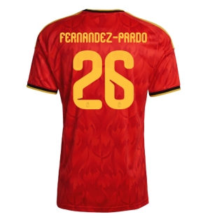 Belgia Matias Fernandez-Pardo #26 Hjemmedrakt VM 2026 Kortermet