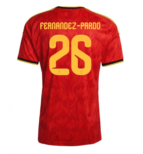 Belgia Matias Fernandez-Pardo #26 Hjemmedrakt VM 2026 Kortermet Belgia Matias Fernandez-Pardo #26 Hjemmedrakt VM 2026 Kortermet