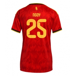 Belgia Nathan Ngoy #25 Hjemmedrakt Dame VM 2026 Kortermet