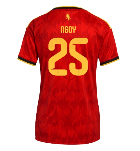 Belgia Nathan Ngoy #25 Hjemmedrakt Dame VM 2026 Kortermet Belgia Nathan Ngoy #25 Hjemmedrakt Dame VM 2026 Kortermet