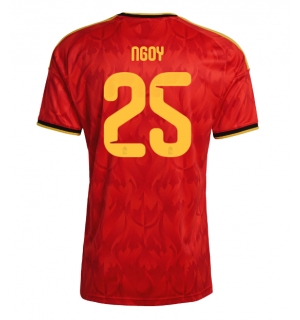 Belgia Nathan Ngoy #25 Hjemmedrakt VM 2026 Kortermet