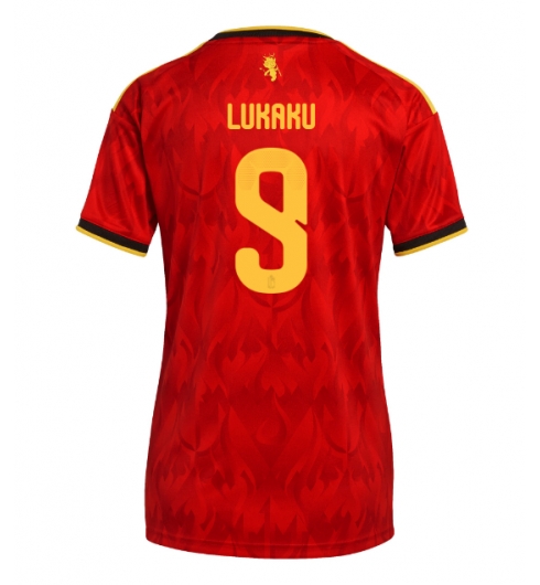 Belgia Romelu Lukaku #9 Hjemmedrakt Dame VM 2026 Kortermet Belgia Romelu Lukaku #9 Hjemmedrakt Dame VM 2026 Kortermet