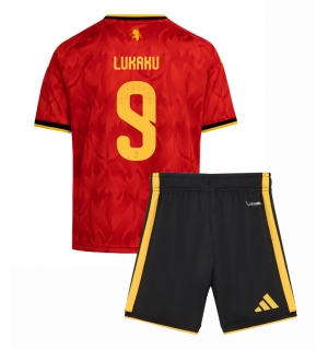 Belgia Romelu Lukaku #9 Hjemmedraktsett Barn VM 2026 Kortermet (+ Korte bukser)
