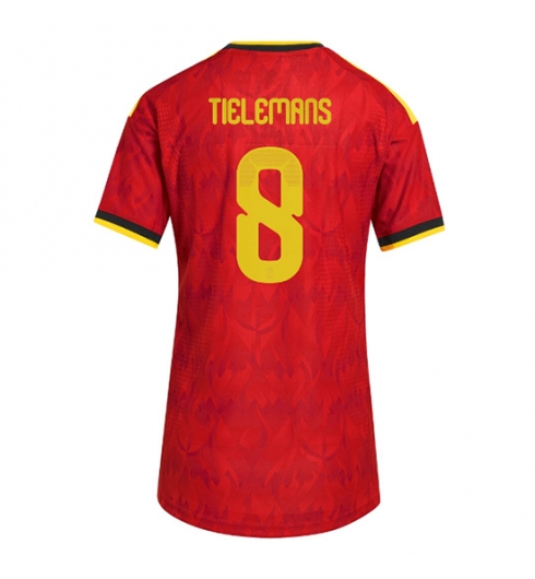 Belgia Youri Tielemans #8 Hjemmedrakt Dame VM 2026 Kortermet Belgia Youri Tielemans #8 Hjemmedrakt Dame VM 2026 Kortermet