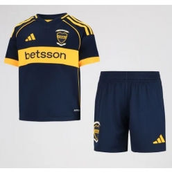 Boca Juniors Hjemmedraktsett Barn 2025-26 Kortermet (+ Korte bukser)