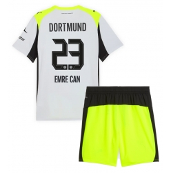 Borussia Dortmund Emre Can #23 Bortedraktsett Barn 2025-26 Kortermet (+ Korte bukser)