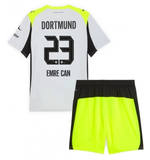 Borussia Dortmund Emre Can #23 Bortedraktsett Barn 2025-26 Kortermet (+ Korte bukser)