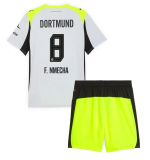 Borussia Dortmund Felix Nmecha #8 Bortedraktsett Barn 2025-26 Kortermet (+ Korte bukser)