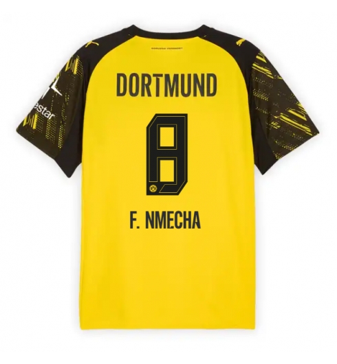 Borussia Dortmund Felix Nmecha #8 Hjemmedrakt 2025-26 Kortermet Borussia Dortmund Felix Nmecha #8 Hjemmedrakt 2025-26 Kortermet