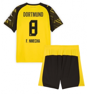Borussia Dortmund Felix Nmecha #8 Hjemmedraktsett Barn 2025-26 Kortermet (+ Korte bukser)