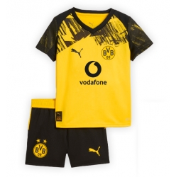 Borussia Dortmund Hjemmedraktsett Barn 2025-26 Kortermet (+ Korte bukser)