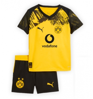 Borussia Dortmund Hjemmedraktsett Barn 2025-26 Kortermet (+ Korte bukser)