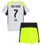 Borussia Dortmund Jobe Bellingham #7 Bortedraktsett Barn 2025-26 Kortermet (+ Korte bukser)