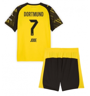 Borussia Dortmund Jobe Bellingham #7 Hjemmedraktsett Barn 2025-26 Kortermet (+ Korte bukser)