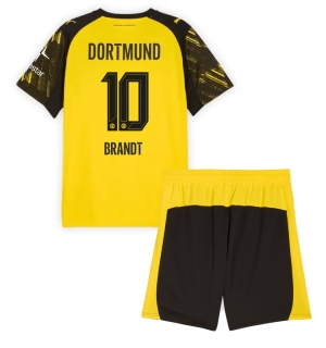 Borussia Dortmund Julian Brandt #10 Hjemmedraktsett Barn 2025-26 Kortermet (+ Korte bukser)