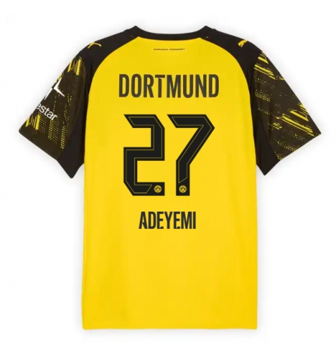 Borussia Dortmund Karim Adeyemi #27 Hjemmedrakt 2025-26 Kortermet Borussia Dortmund Karim Adeyemi #27 Hjemmedrakt 2025-26 Kortermet