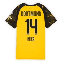 Borussia Dortmund Maximilian Beier #14 Hjemmedrakt Dame 2025-26 Kortermet