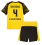 Borussia Dortmund Nico Schlotterbeck #4 Hjemmedraktsett Barn 2025-26 Kortermet (+ Korte bukser)