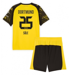 Borussia Dortmund Niklas Sule #25 Hjemmedraktsett Barn 2025-26 Kortermet (+ Korte bukser)