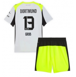 Borussia Dortmund Pascal Gross #13 Bortedraktsett Barn 2025-26 Kortermet (+ Korte bukser)